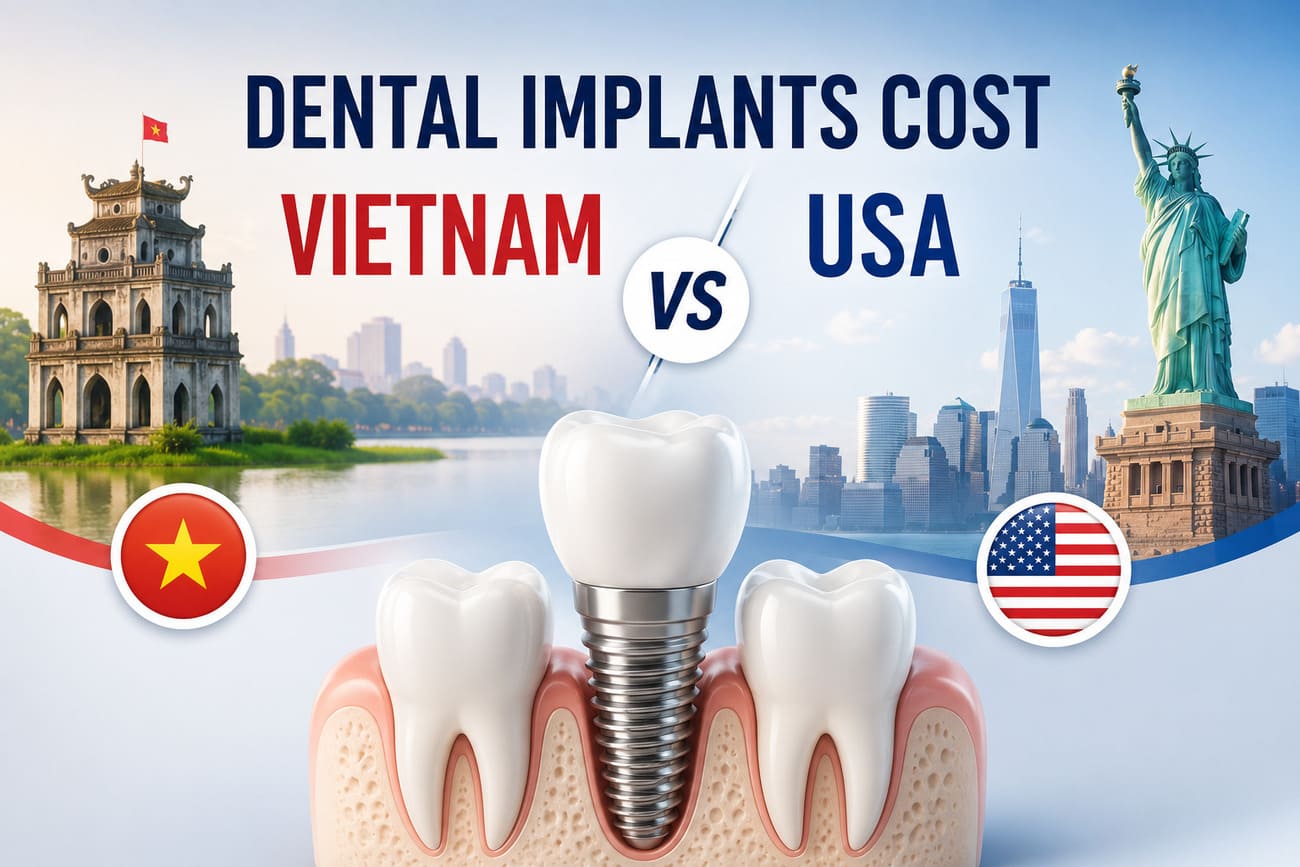Dental Implants Cost: Vietnam vs USA (2026 Comparison)