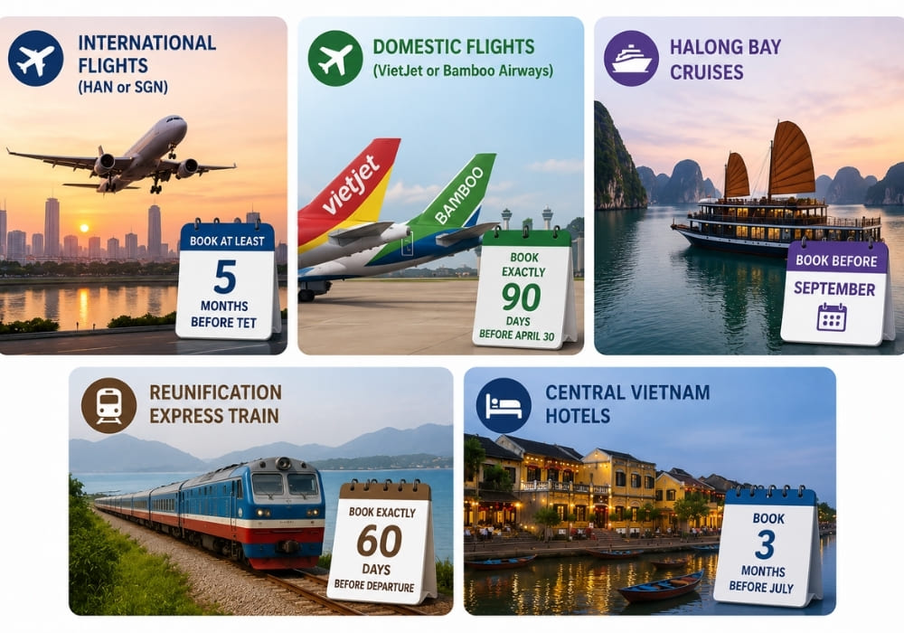 Planning ahead is essential when traveling to Vietnam during peak seasons.
