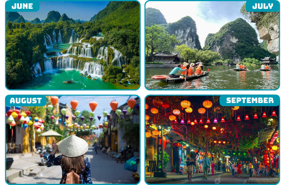 4 Cheapest month to travel to Vietnam.