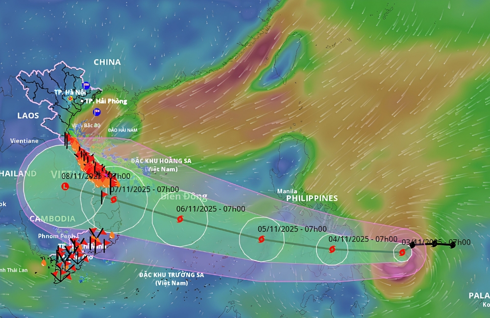 The Hydrometeorological Station's Forecast for Typhoon Kalmaegi