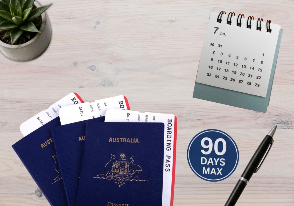 Vietnam e-visas for Australians are valid for up to 90 days.