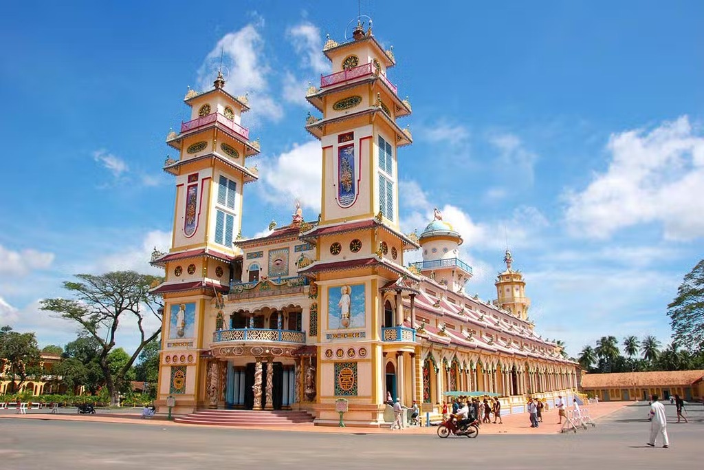 Cao Dai Holy See in Tay Ninh, the main temple of the Cao Dai religion