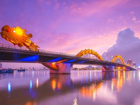 Day 3: Fly to Da Nang: the Marble Mountains, Am Phu Cave and sunset on Son Tra