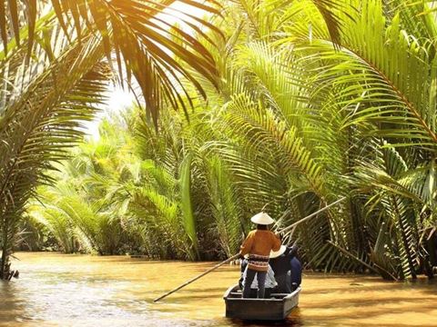 Day 9: Mekong Delta: the Tien River, Unicorn Island, a sampan canal and a village bike ride