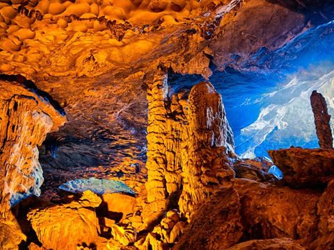 Day 2: Day cruise on Ha Long Bay: Surprise Cave, Luon Cave and Titop Island
