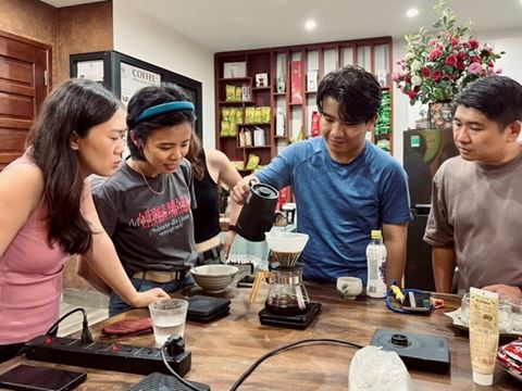Day 7: Hanoi coffee workshop: five Vietnamese brews, a five-region tasting menu and a free evening for the Old Quarter food walk