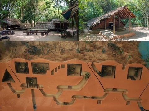 Day 2: Cu Chi Tunnels in the morning, the Mekong islands by boat, sampan and bicycle in the afternoon