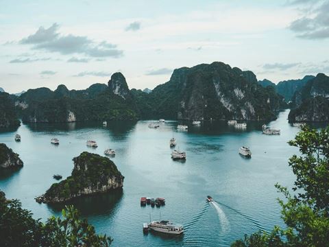 Day 4: Hanoi to Ha Long Bay: a night cruise among the karst, a cave and a kayak or swim