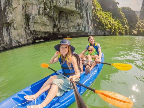 Day 8: Sunrise on the bay, kayaking, a pearl farm and the road back to Hanoi