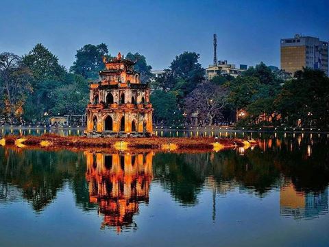 Day 6: Fly north to Hanoi, with Hoan Kiem Lake and the Old Quarter for the evening