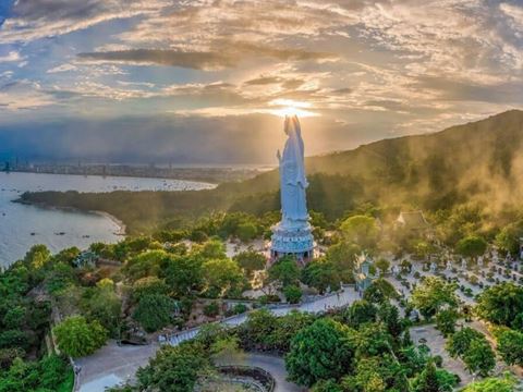 Day 3: Fly to Da Nang: the Marble Mountains, Am Phu Cave and sunset on Son Tra
