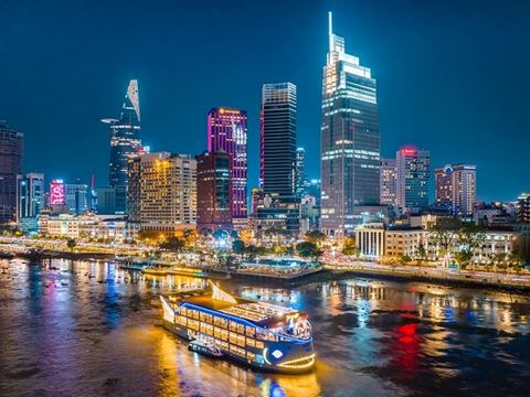 Day 1: Arrive in Ho Chi Minh City: Cho Lon, Thien Hau Pagoda and the river by water bus